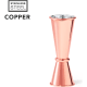 Medidor de bebidas personalizado acero inox cobre (25/50 ml)