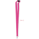 Lanyard personalizado 2 cm ancho con cierre de seguridad en el cuello fucsia