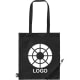 Bolsa eco plegable publicitaria RPET 190T 38x42 cm negro