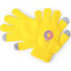Guante aptos para pantallas tactiles para niños Pigun amarillo