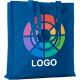 Bolsa compra personalizada de algodón de colores reforzada 140 g/m² azul royal