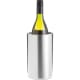 Enfriador de botellas cilindrico personalizado de acero inox. plata mate