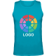 Camiseta técnica de tirantes de hombre Andre Roly 140 azul turquesa