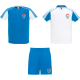Set deporte de 2 camisetas y 1 pantalón de niño Juve Roly blanco/royal