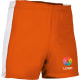 Bermuda corta deportiva bicolor adulto milan Valento naranja fiesta/blanco