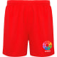 Pantalón corto deportivo sin slip interior Player Roly rojo