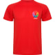 Camiseta técnica personalizada running Montecarlo Roly 140 rojo