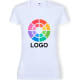Camiseta algodón suave corte entallado de mujer Iconic Fruit Of The Loom 150 blanco