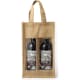 Bolsa ecológica de yute para 2 botellas