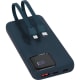 Powerbank dual ABS reciclado con pantalla (10000 mAh)