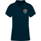 Polo personalizado algodón piqué dos botones  de mujer Koupan 220 azul marino