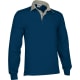 Polo rugby liso manga larga personalizado scrum Valento 300 azul marino orion