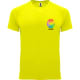 Camiseta técnica personalizada manga ranglán Bahrain Roly 135 amarillo fluor