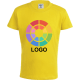 Camiseta algodón ring spun de manga corta de niño YC150 Keya 150 amarillo
