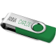 Memoria USB giratoria para bodas (mínimo 100 unidades) verde