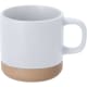 Taza personalizada cerámica con acabado mate y base sin esmaltar (350 ml) blanco