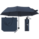 Paraguas plegable pongee RPET 21'' con bolsa
