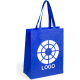 Bolsa personalizada con fuelle de non woven 80g/m2 de colores azul