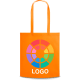 Bolsa feria personalizada de non woven asas largas 80 g/m² naranja