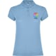 Polo de manga corta punto pique de mujer Star woman Roly 200 azul celeste