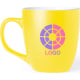 Taza de cerámica personalizable en media taza (440 ml) amarillo