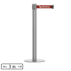 Poste separador plata con cinta extensible hasta 3 M y personalizada