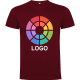 Camiseta manga corta costura lateral Dogo Premium Roly 165 granate
