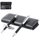 Set premium de bolígrafo y roller en polipiel/metal estuche a juego