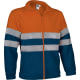 Forro polar reflectante Airport Valento naranja fluor/azul marino