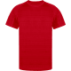Camiseta técnica deporte transpirable unisex rayas Tecnic Kannur 135 rojo