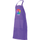 Delantal de cocina con peto y bolsillo central Velilla morado