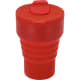 Vaso plegable en silicona con boquilla deslizante (350 ml) rojo