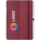 Libreta publicitaria RPET con soporte para dispositivo 15 x 21 cm rojo