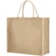Bolsa yute 300 g/m2 con cierre velcro 40x35x20 cm natural