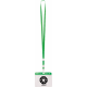 Identificador de PVC con lanyard (acreditación 11 x 9.6 cm) verde