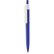 Bolígrafo pulsador ABS reciclado con amplio clip para personalizar  azul