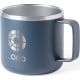 Taza térmica de acero inox. bicolor personalizada (350 ml) azul marino