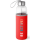 Botella de agua personalizada de vidrio con funda (520 ml)