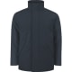 Parka impermeable RPET acolchada con capucha plegable Oceanía azul marino