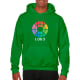 Sudadera con capucha heavy blend Gildan 270 verde irlandes