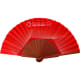Abanico deluxe personalizado de madera pulida impresión a todo color