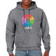 Sudadera con capucha heavy blend Gildan 270 grafito jaspeado