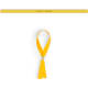Pulsera de poliéster ajustable para boda amarillo
