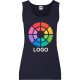 Camiseta de tirantes personalizada de mujer valueweight Fruit Of The Loom 165 azul marino oscuro