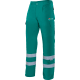 Pantalón multibolsillos con cintas reflectantes Velilla verde
