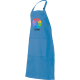 Delantal de cocina con peto y bolsillo central Velilla azul celeste