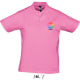 Polo punto liso ligero algodon semi peinado unisex personalizado prescott Sols 170 rosa orquidea
