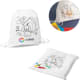 Mochila infantil personalizada con rotuladores para colorear 30x35 cm