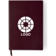 Bloc de notas publicitario de polipiel flexible 14.5 x 21 cm burdeos