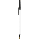 Bolígrafo round stic ecológico personalizado BIC blanco/negro